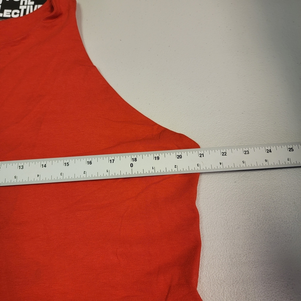 Women's Red Mini Dress with Bubble Hem - Picture 4 of 6